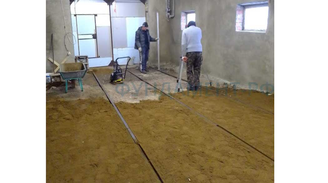 подготовка пола к заливке бетоном